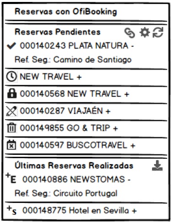 Visor Reservas OfiBooking