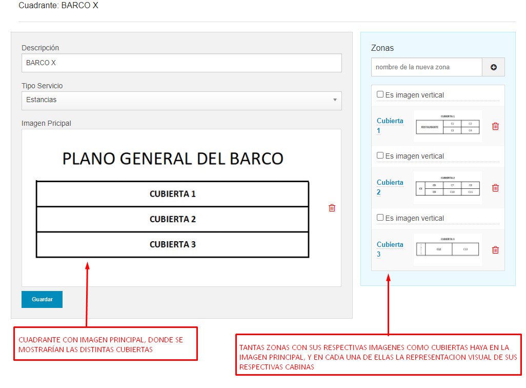 Cuadrante con varias imágenes