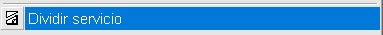 Dividir servicio
