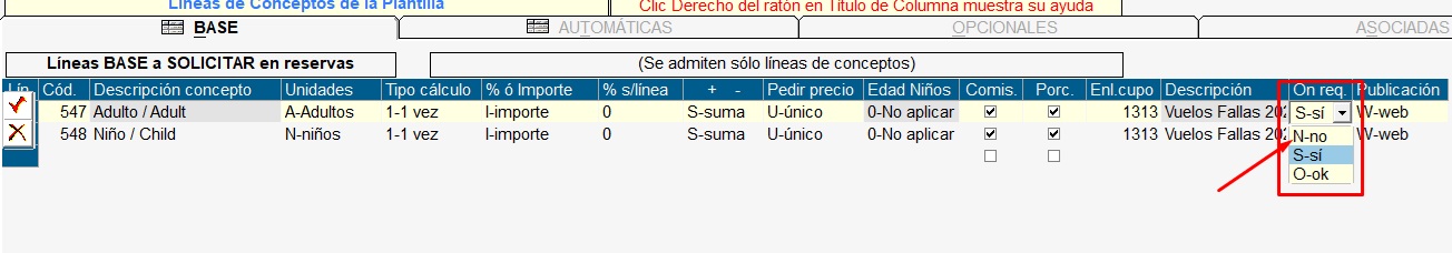 Plantilla Cupos